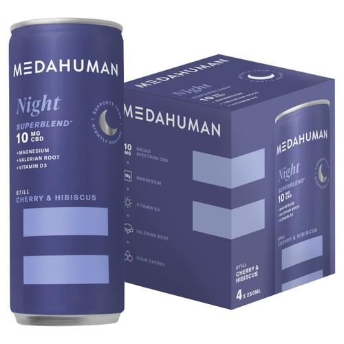 Medahuman Night CBD Drink Cherry & Hibiscus
