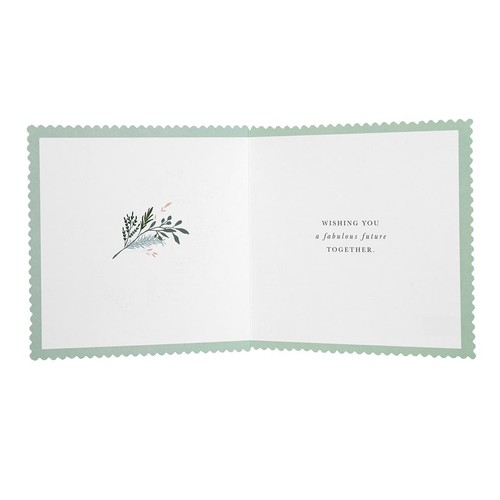 M&S Heart Flowers Happily Ever After Wedding Card
