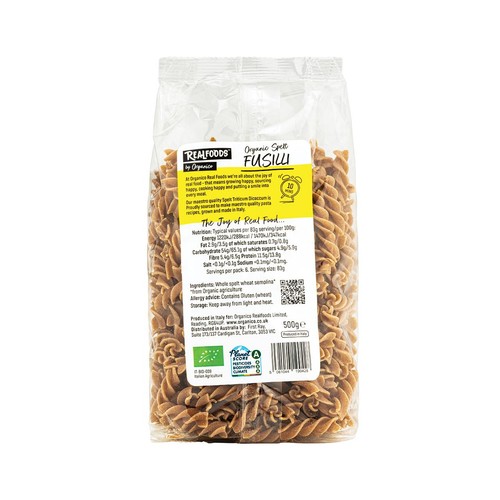 Realfoods by Organico Spelt Fusilli Pasta