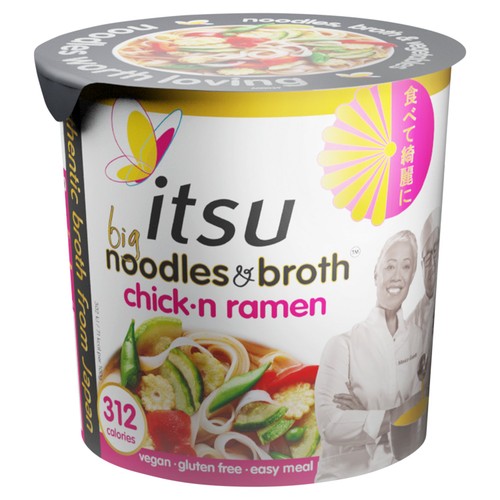 itsu BIG chick'n ramen instant noodles & broth pot