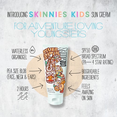 Skinnies Kids Vegan SPF 50 Sunscreen