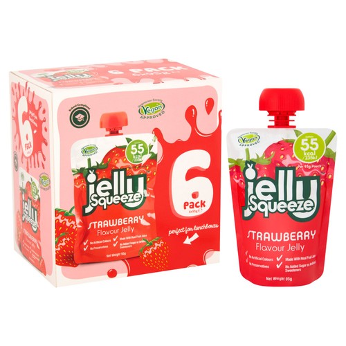 Jelly Squeeze Strawberry Jelly Pouch Multipack