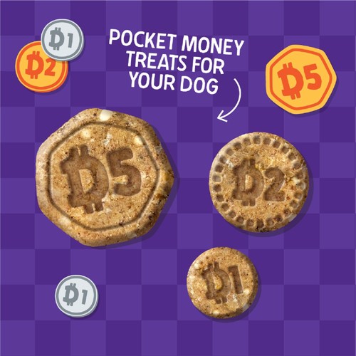 Denzel's Coins Chicken & Pumpkin Dog Treats