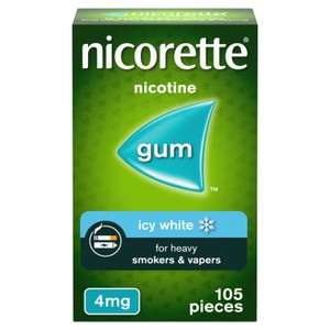 Nicorette Icy White 2mg Gum (Stop Smoking Aid)