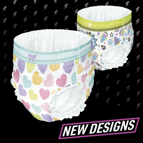 Pampers Ninjamas Pyjama Pants Girls, 10 Nappy Pants, 4-7 Years, 17-30kg 