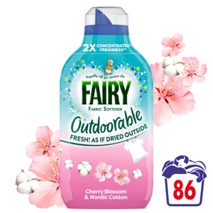 Fairy Outdoorable Fabric Conditioner Cherry Blossom & Nordic Cotton 86 Wash