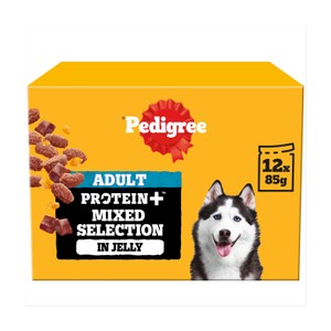 Pedigree Vitality+ Adult Wet Dog Food Selection in Gravy Pouch