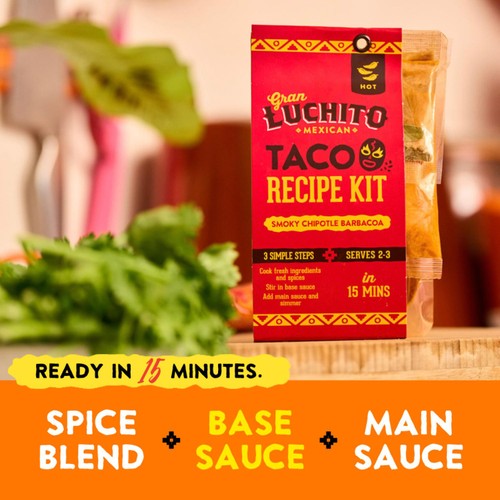 Gran Luchito  'Smoky Chipotle' Easy Barbacoa Taco Recipe Kit