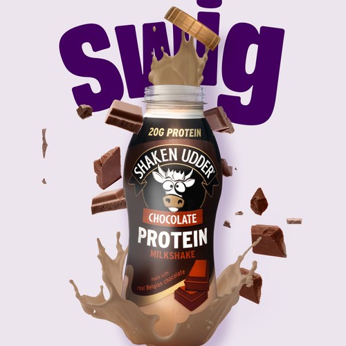 Shaken Udder Chocolate Flavoured Protein Milkshake