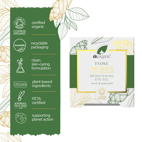 Dr Organic Evoke Awaken Brightening Eye Gel