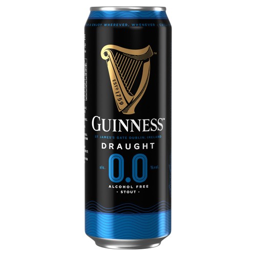 Guinness Draught 0.0% Alcohol Free Stout 