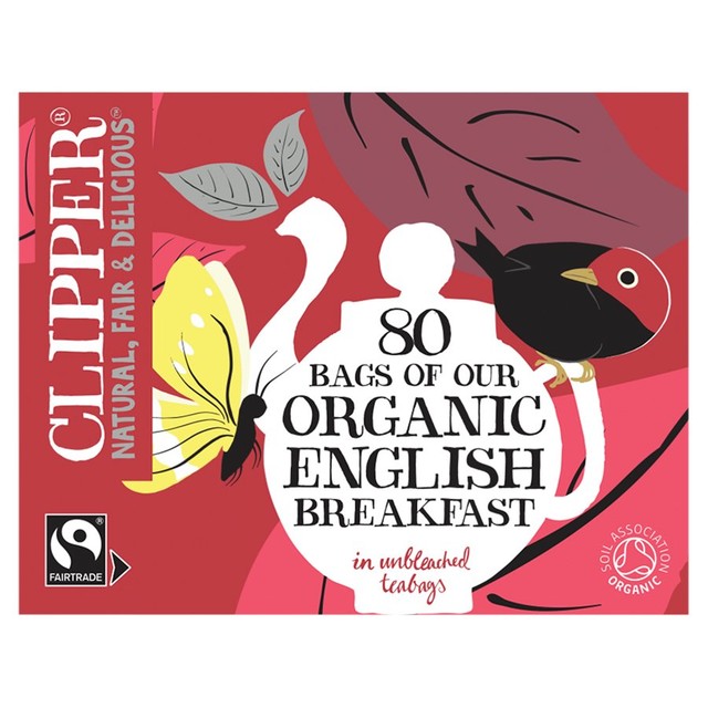 Clipper Organic Fairtrade English Breakfast Tea Bags 80 Bags