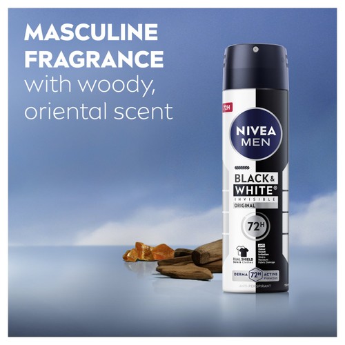 NIVEA MEN Black & White Original Anti-perspirant Deodorant Spray