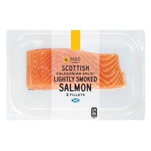 M&S 2 Lightly Smoked Salmon Fillets 260g