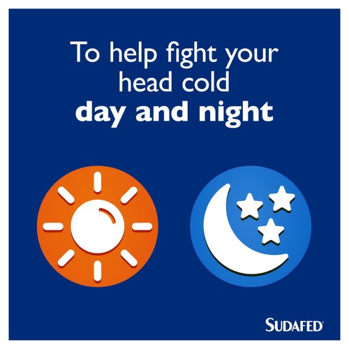 Sudafed Congestion Headache Relief Day & Night Capsules