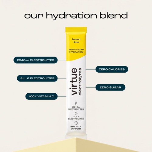 Virtue Electrolytes Hydration - Lemon Lime