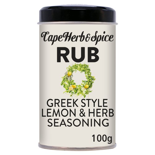 Cape Herb & Spice Rub Greek Style Lemon & Herb Seasoning