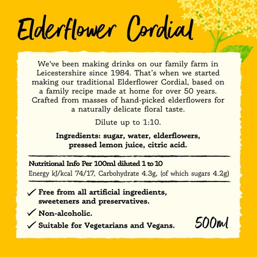 Belvoir Elderflower Cordial 