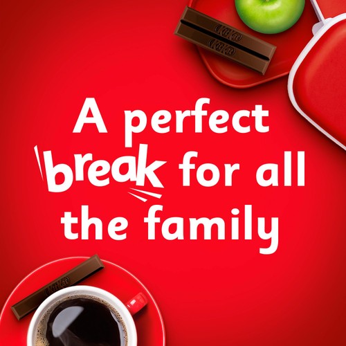 KitKat 2 Finger Dark Chocolate Biscuit Bar, Multipack