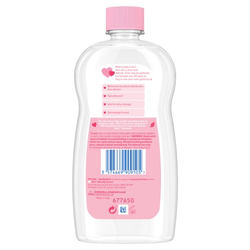 Johnson's Baby Oil for Delicate Skin