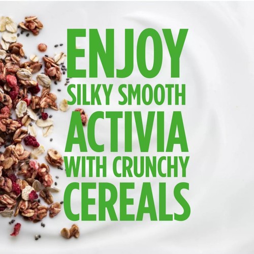 Activia Fibre Plain Yogurt & Red Berries Museli Breakfast Pot