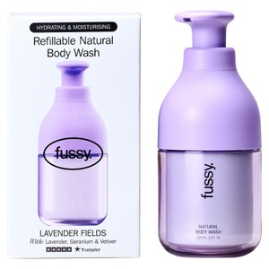 fussy refillable natural body wash coconut milk 320ml