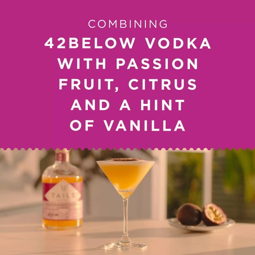 Tails Cocktails 42 Below Vodka Passionfruit Martini Premixed Cocktail