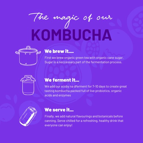 One Living Passionfruit Sugar Free Kombucha 4x250ml