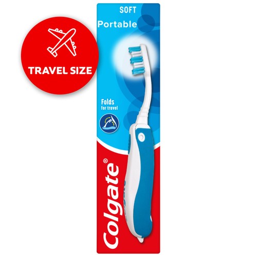 Colgate Portable Travel Soft Manual Toothbrush 