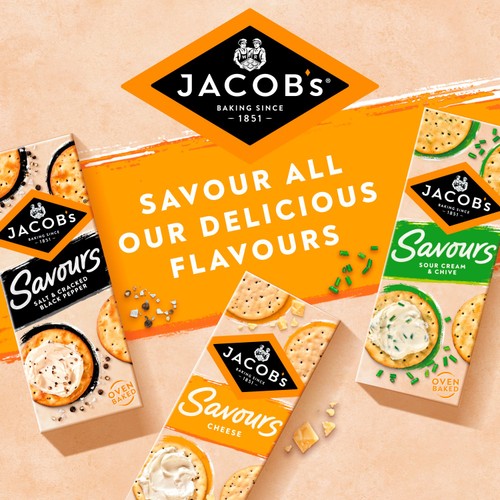 Jacob's Savours Thins Cheese Crackers