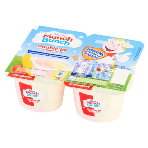 Munch Bunch Double Up Fromage Frais Strawberry & Banana 