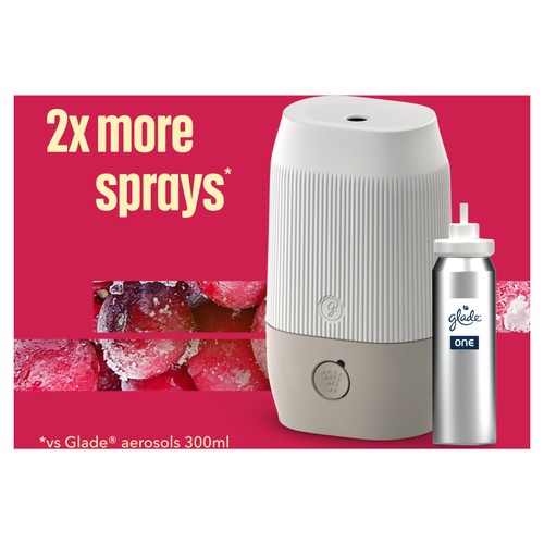 Glade ONE Sense & Spray Holder & Refill  Frosted Floral Cherries