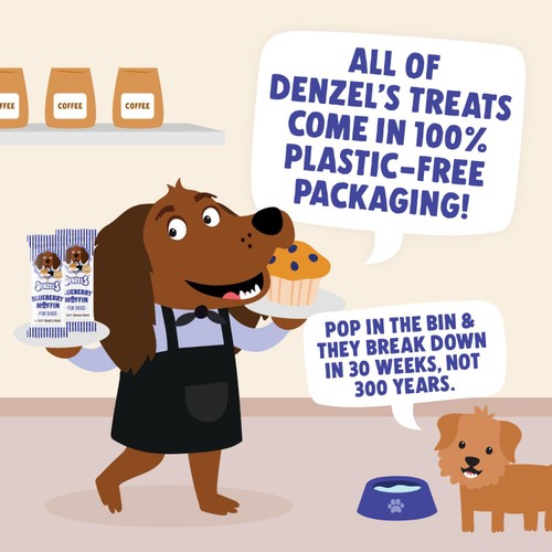Denzels Blueberry Muffin Soft-Baked Bars for Dogs