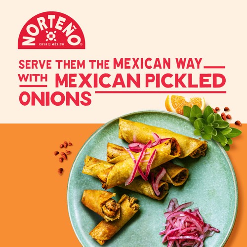 Norteno Mexican 8 Crispy Tacos Chicken Pibil