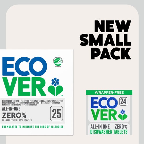 Ecover All-In-One Zero Dishwasher Tablets, 24 Tablets