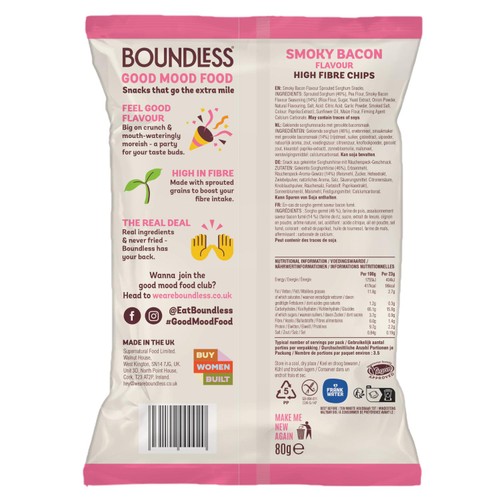 Boundless, Smoky Bacon Chips, Sharing Bag