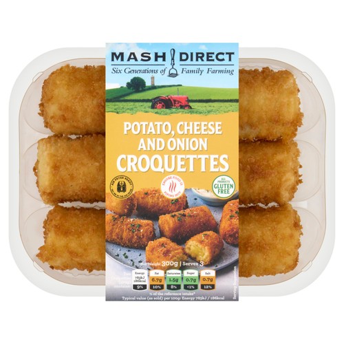 Mash Direct Potato Cheese & Onion Croquettes