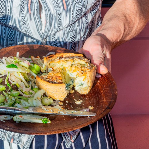 Pieminister The Swiss Quiche with Emmental, Waxy Potato, Leek & Cheddar