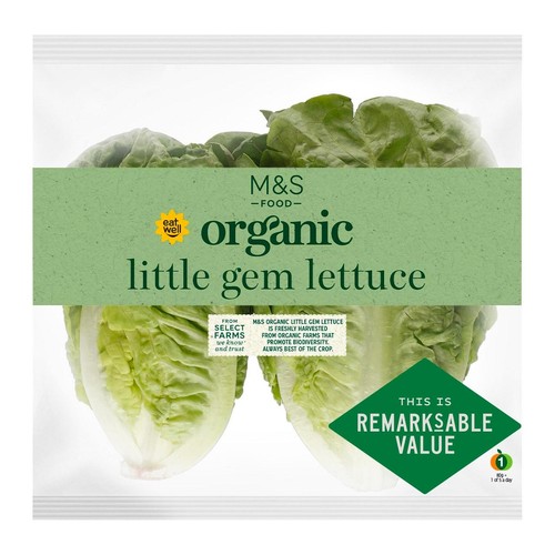 M&S Organic Little Gem Lettuce