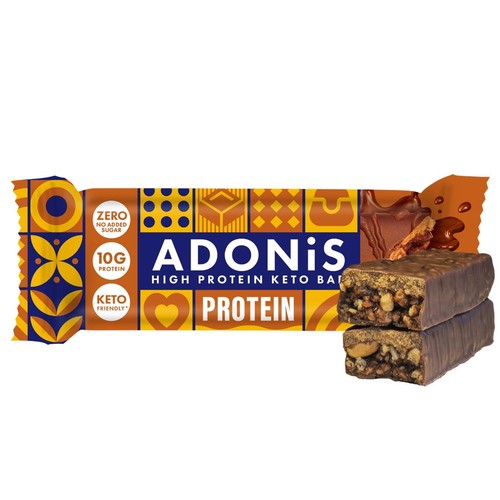 ADONiS Peanut Caramel Keto Protein Bar 