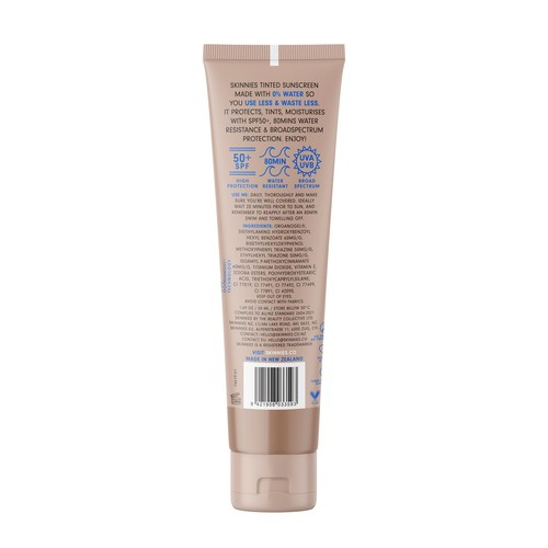 Skinnies Sheer Glow SPF50 Tinted Sunscreen - Bronze