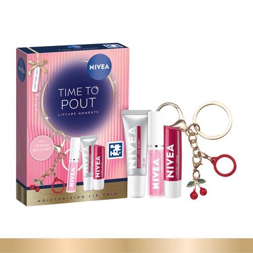 NIVEA Time To Pout Lip Gift Set