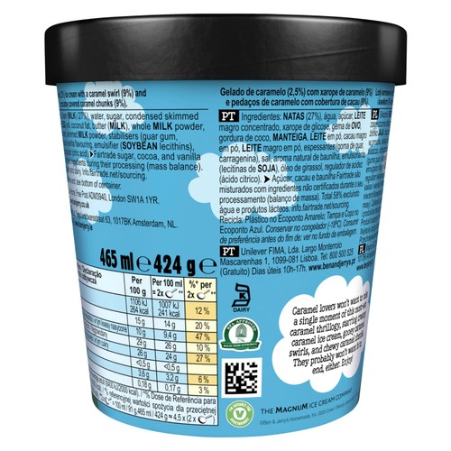 Ben & Jerry's Caramel Chew Chew Ice Cream Tub