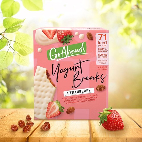 Go Ahead Strawberry Fruit Yogurt Breaks Snack Bars Multipack