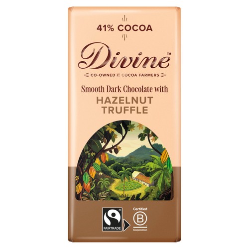 Divine Dark Chocolate with Smooth Hazelnut Bar