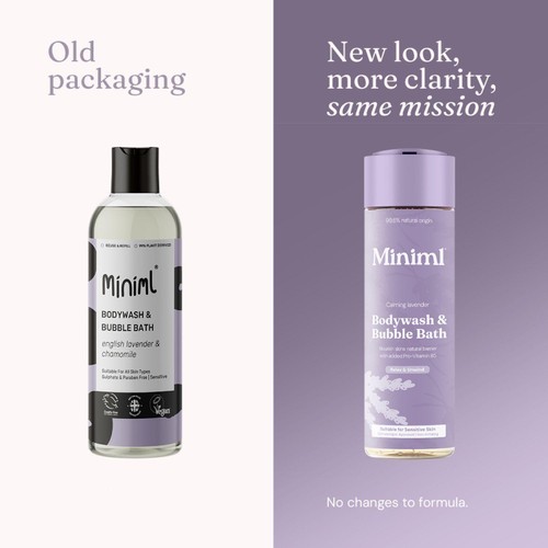 Miniml Body Wash & Bubble Bath Calming Lavender