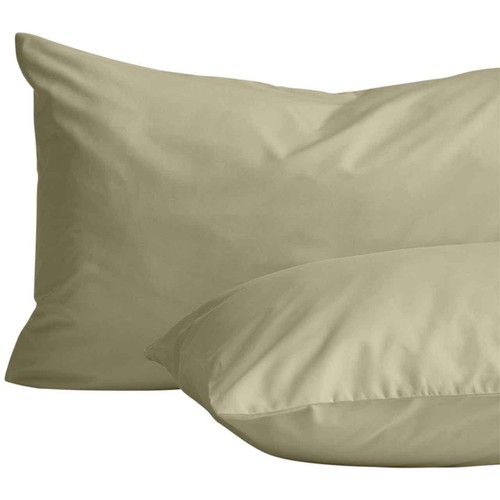 M&S Cotton Rich Bedding Set, Single, Green