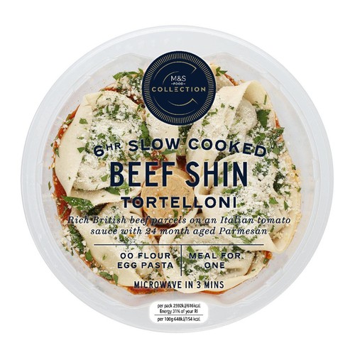 M&S Collection 6hr Slow Cooked Beef Shin Tortelloni Serves 1