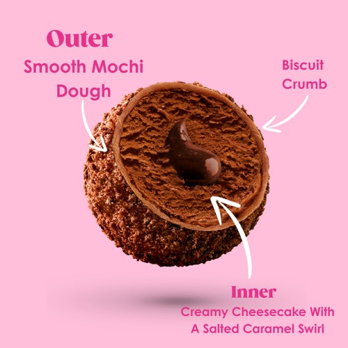 Little Moons Chocolate & Salted Caramel Mochi Cheesecakes