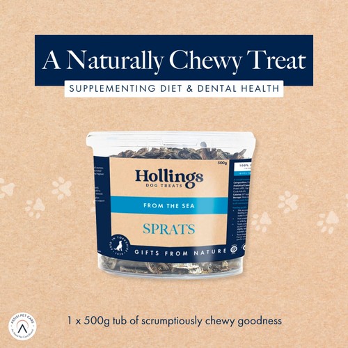 Hollings Sprats Dogs Treats Tub